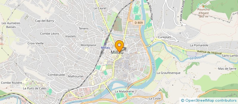 localisation de l'entreprise LA BELLE EPICERIE à MILLAU