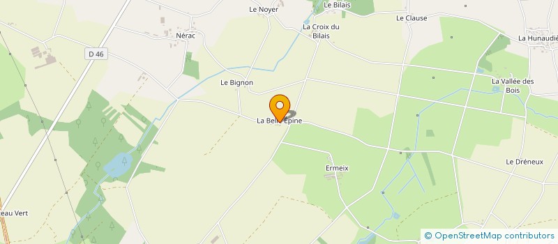 localisation de l'entreprise LA BELLE EPINE à AVESSAC