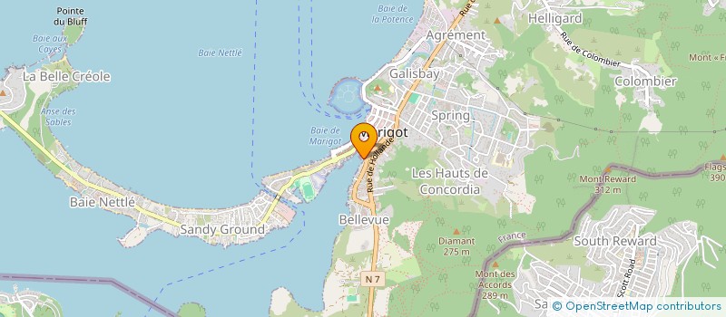 localisation de l'entreprise LA BELLE EPOQUE  SAINT MARTIN