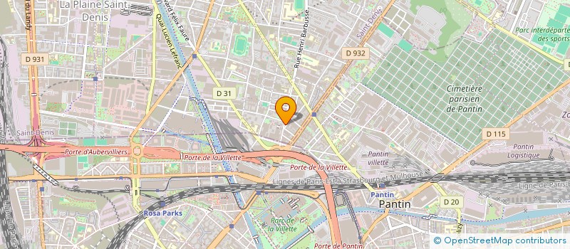 localisation de l'entreprise LA BELLE EPOQUE  AUBERVILLIERS