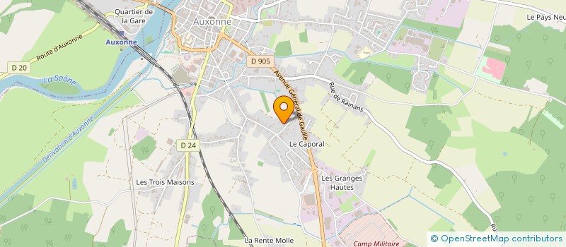 localisation de l'entreprise LA BELLE EPOQUE  AUXONNE