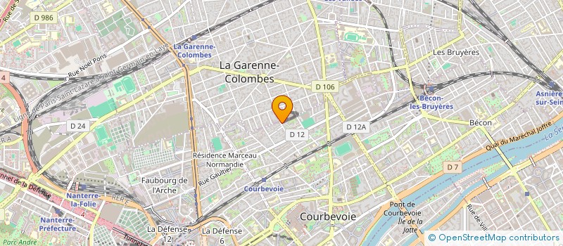 localisation de l'entreprise LA BELLE EPOQUE à COURBEVOIE