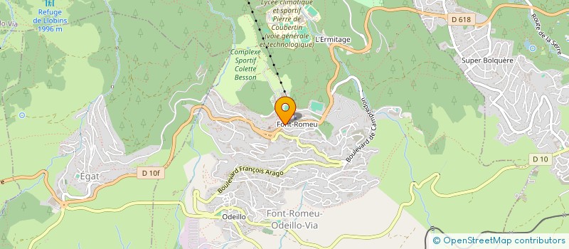 localisation de l'entreprise LA BELLE EPOQUE à FONT-ROMEU-ODEILLO-VIA