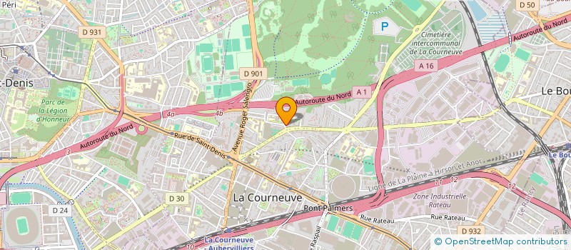 localisation de l'entreprise LA BELLE EPOQUE à LA COURNEUVE