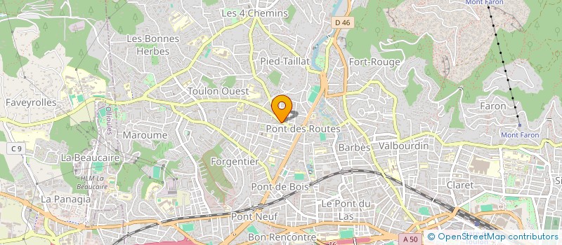 localisation de l'entreprise LA BELLE EPOQUE à TOULON