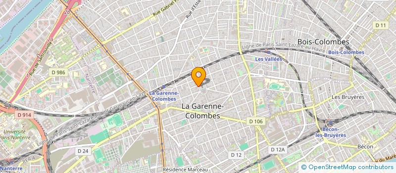 localisation de l'entreprise LA BELLE EPOQUE-NICOLAS BERNARDE à LA GARENNE-COLOMBES