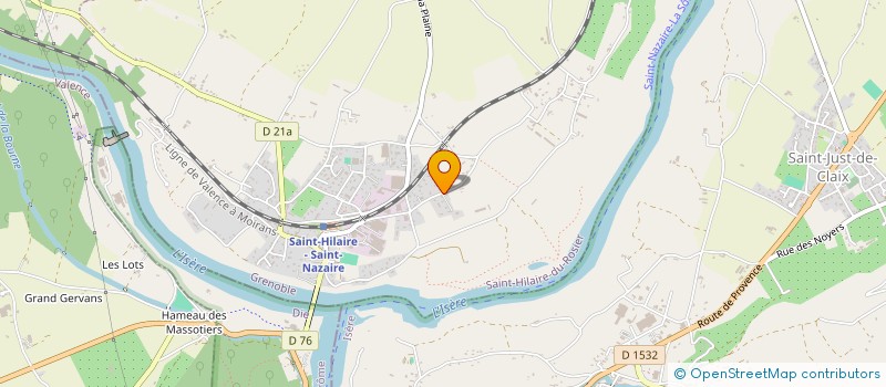 localisation de l'entreprise LA BELLE EPOQUE PEINTURES ET MATIERES  SAINT-HILAIRE-DU-ROSIER