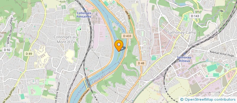 localisation de l'entreprise LA BELLE EQUIPE  COLLONGES AU MONT D'OR