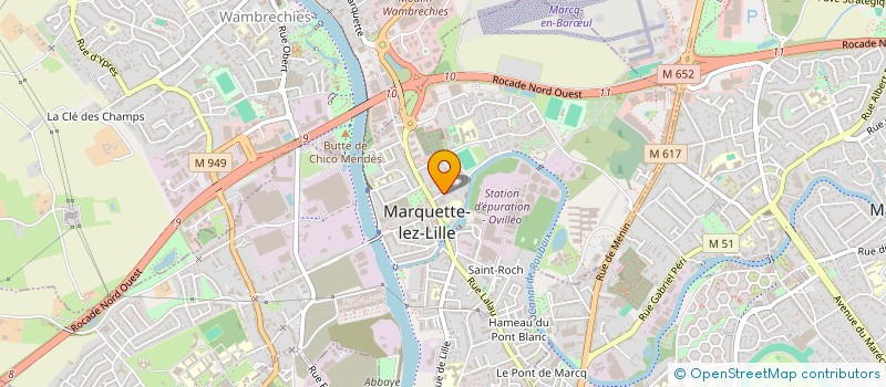 localisation de l'entreprise LA BELLE EQUIPE  MARQUETTE-LEZ-LILLE