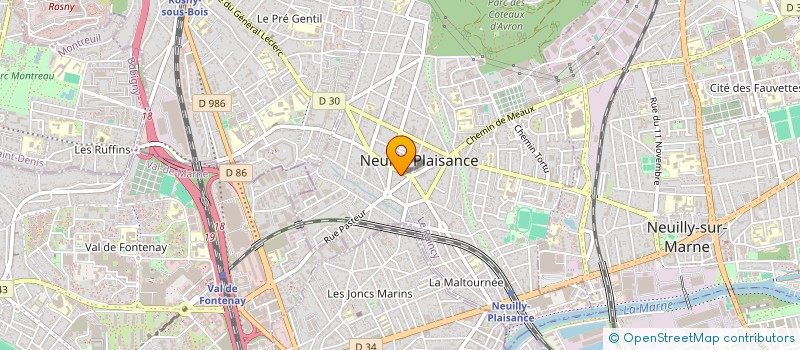 localisation de l'entreprise LA BELLE EQUIPE à NEUILLY-PLAISANCE