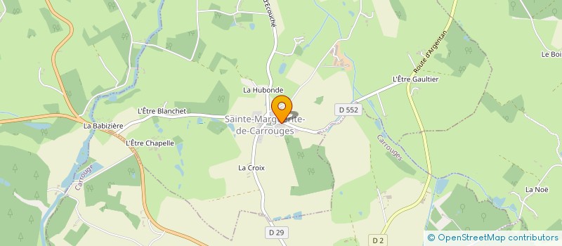 localisation de l'entreprise LA BELLE EQUIPE DE STE MARGUERITE DE CARROUGES à SAINTE-MARGUERITE-DE-CARROUGES