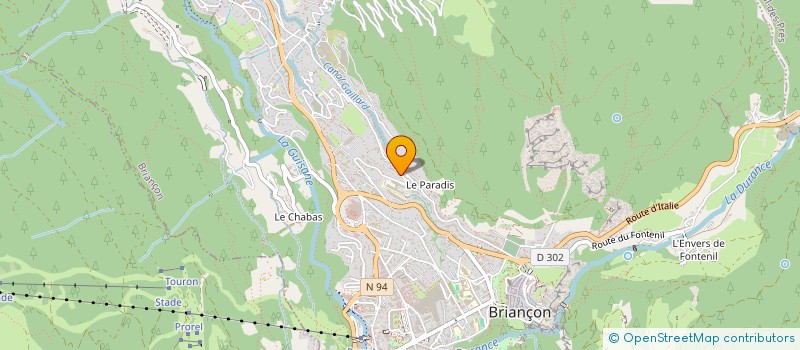 localisation de l'entreprise LA BELLE ET GRANDE MAISON BLANCHE  BRIANCON