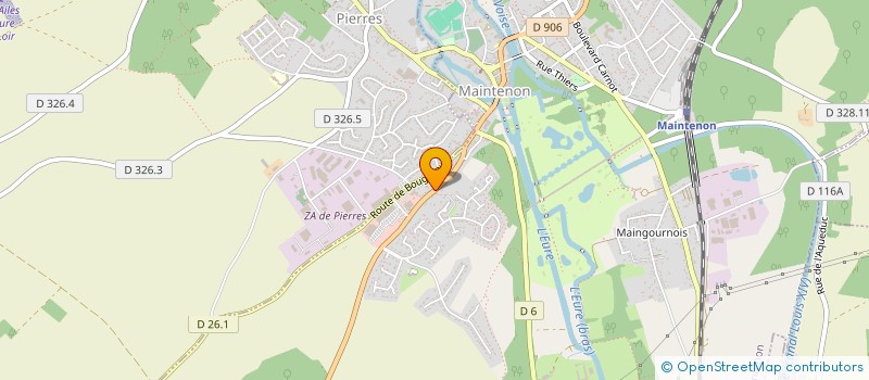 localisation de l'entreprise LA BELLE ET LA CREME à MAINTENON