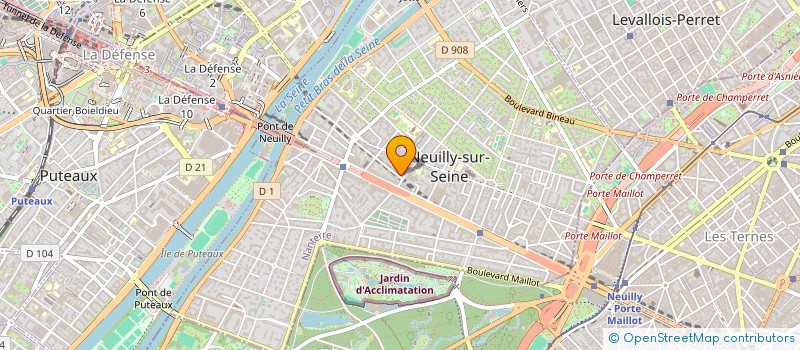 localisation de l'entreprise LA BELLE ETOILE à NEUILLY-SUR-SEINE