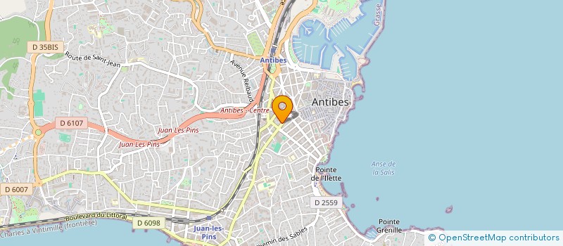 localisation de l'entreprise LA BELLE ETOILE à ANTIBES