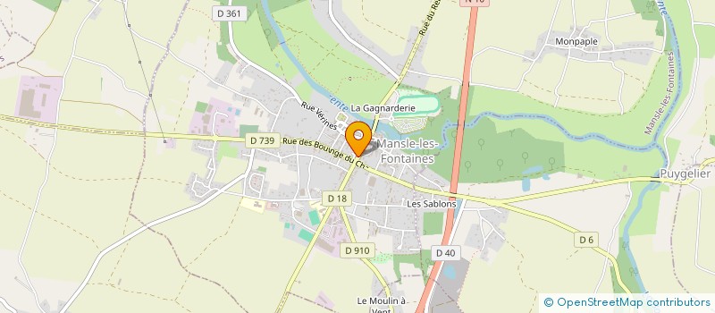 localisation de l'entreprise LA BELLE ETOILE à MANSLE-LES-FONTAINES