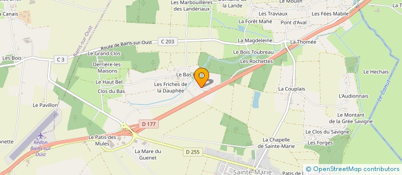 localisation de l'entreprise LA BELLE ETOILE à SAINTE-MARIE