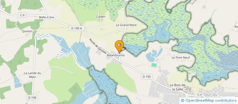 localisation de l'entreprise LA BELLE ETOILE  LE TOUR-DU-PARC