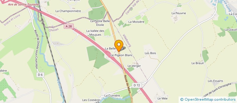 localisation de l'entreprise LA BELLE ETOILE  SAINT-CHRISTOPHE-SUR-LE-NAIS