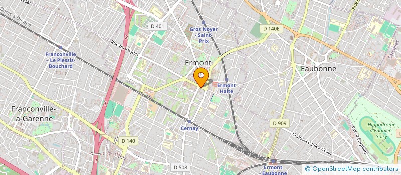 localisation de l'entreprise LA BELLE ETOILE  ERMONT