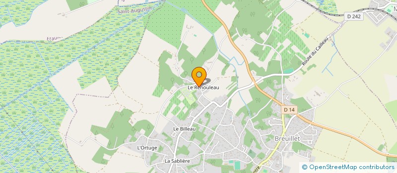 localisation de l'entreprise LA BELLE ETOILE  BREUILLET