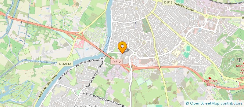 localisation de l'entreprise LA BELLE ETOILE  AGDE