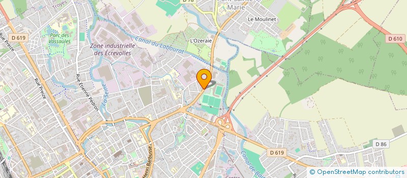 localisation de l'entreprise LA BELLE ETOILE à TROYES