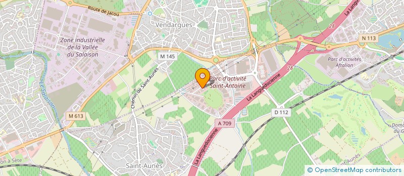 localisation de l'entreprise LA BELLE ETOILE  SAINT-AUNES