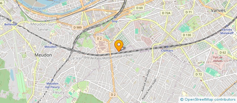 localisation de l'entreprise LA BELLE FEUILLE  CLAMART
