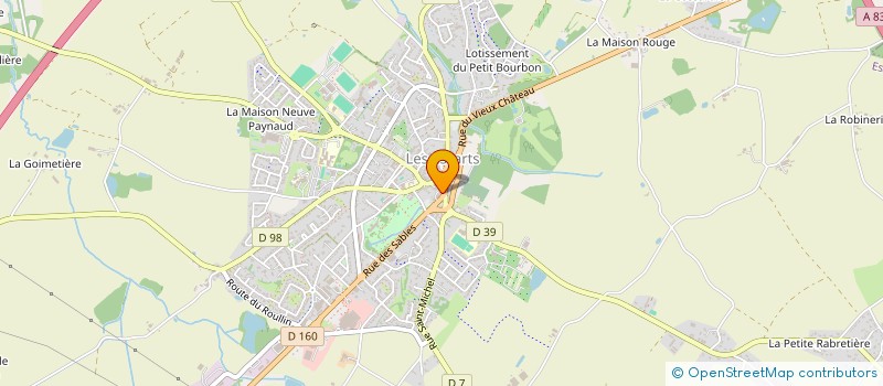 localisation de l'entreprise LA BELLE FLEUR  ESSARTS-EN-BOCAGE