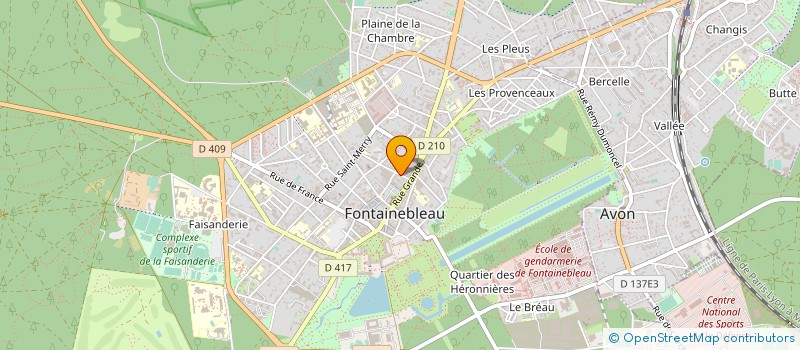 localisation de l'entreprise LA BELLE FONTAINE à FONTAINEBLEAU