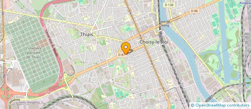 localisation de l'entreprise LA BELLE FRAISE  THIAIS