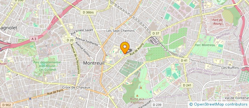 localisation de l'entreprise LA BELLE GAMES à MONTREUIL