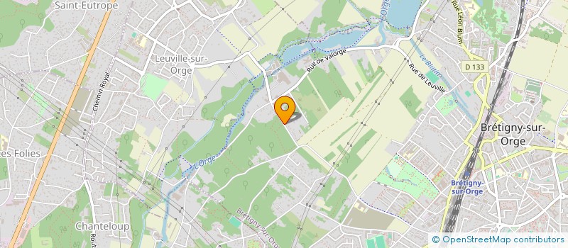 localisation de l'entreprise LA BELLE GARENNE à BRETIGNY-SUR-ORGE