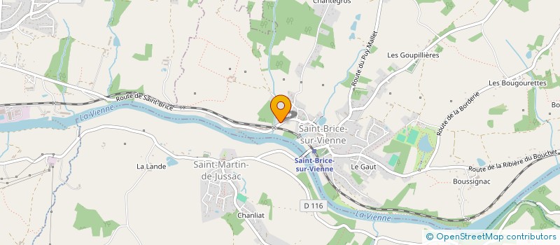 localisation de l'entreprise LA BELLE GRANGE  SAINT-BRICE-SUR-VIENNE