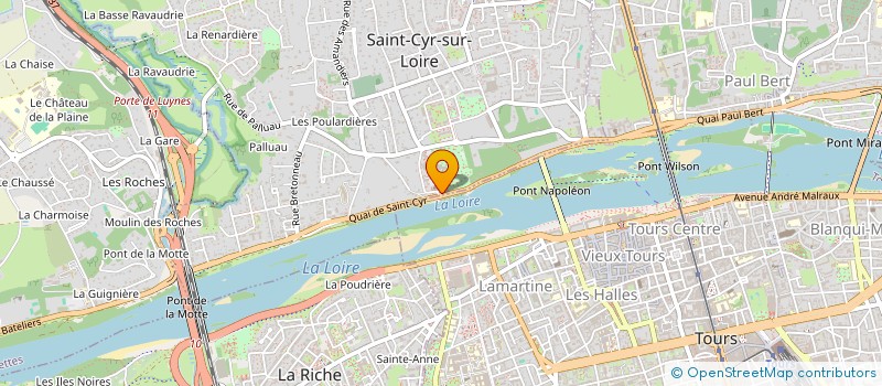 localisation de l'entreprise LA BELLE HEAUMIERE  SAINT-CYR-SUR-LOIRE