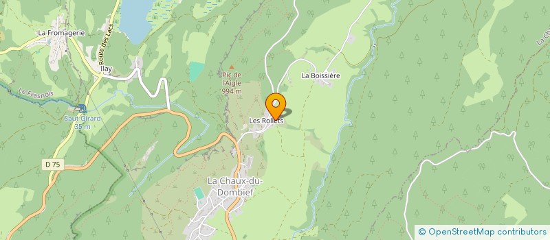localisation de l'entreprise LA BELLE HIRONDELLE à LA CHAUX-DU-DOMBIEF