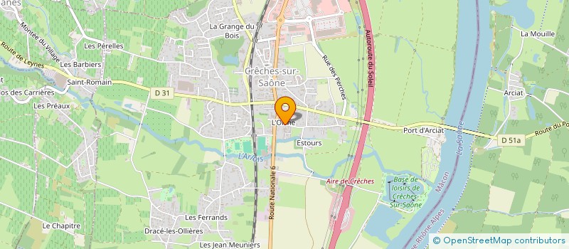 localisation de l'entreprise LA BELLE IDOLE à CRECHES-SUR-SAONE