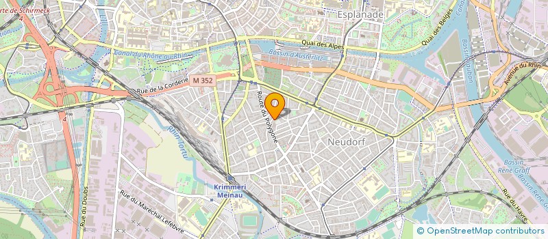 localisation de l'entreprise LA BELLE INTENTION à STRASBOURG
