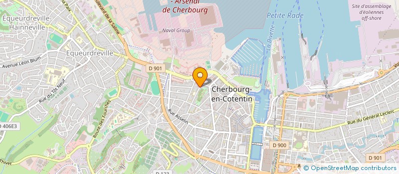 localisation de l'entreprise LA BELLE JARDINIERE  CHERBOURG-EN-COTENTIN