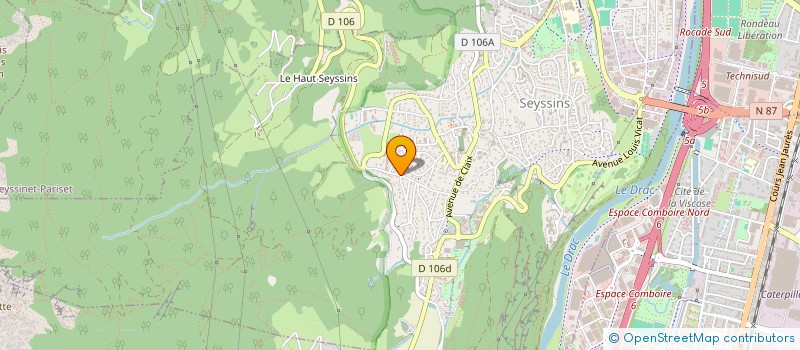 localisation de l'entreprise LA BELLE JOELLE  SEYSSINS