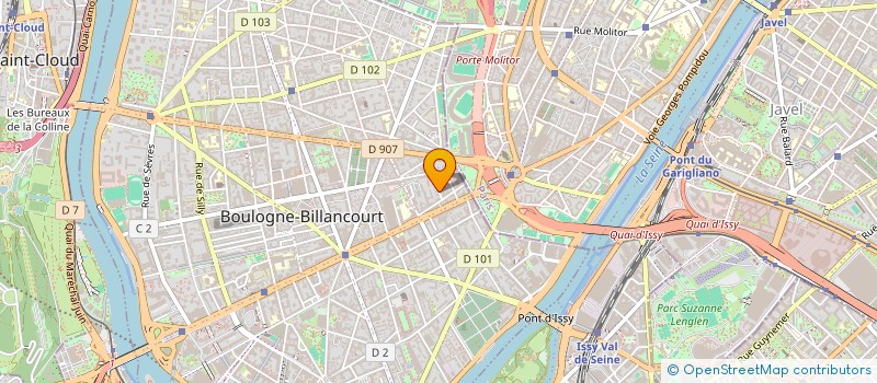localisation de l'entreprise LA BELLE JOSEPHINE à BOULOGNE-BILLANCOURT