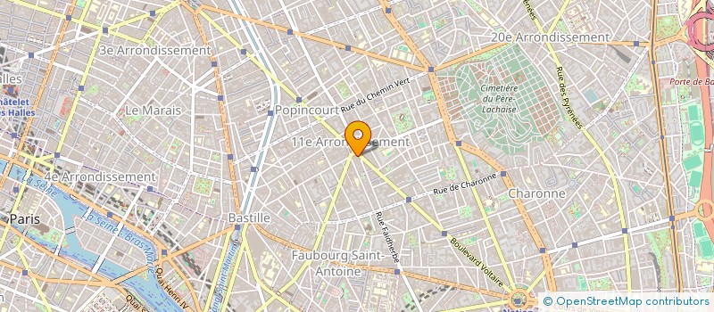 localisation de l'entreprise LA BELLE LUCIOLE  PARIS