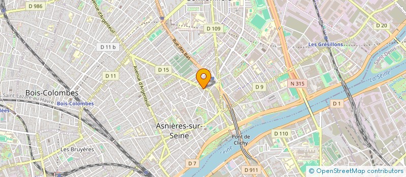 localisation de l'entreprise LA BELLE LUNE à ASNIERES-SUR-SEINE