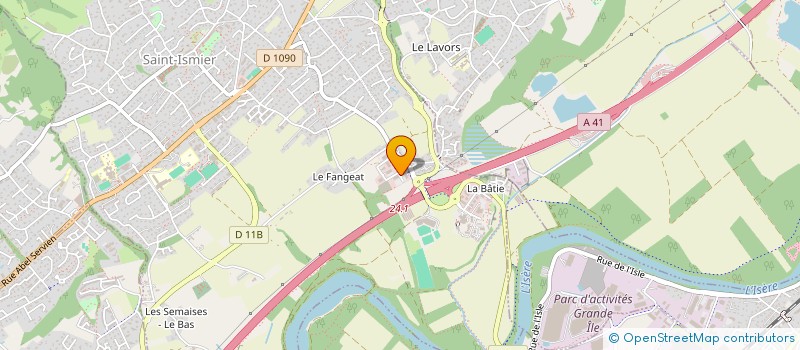 localisation de l'entreprise LA BELLE LUNETTERIE  SAINT-ISMIER