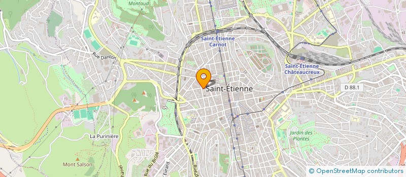 localisation de l'entreprise LA BELLE MADOUNA PRODUCTIONS  SAINT-ETIENNE