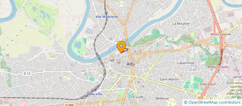 localisation de l'entreprise LA BELLE MENUISERIE à ALBI