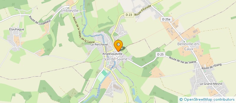 localisation de l'entreprise LA BELLE MER  GUEUTTEVILLE