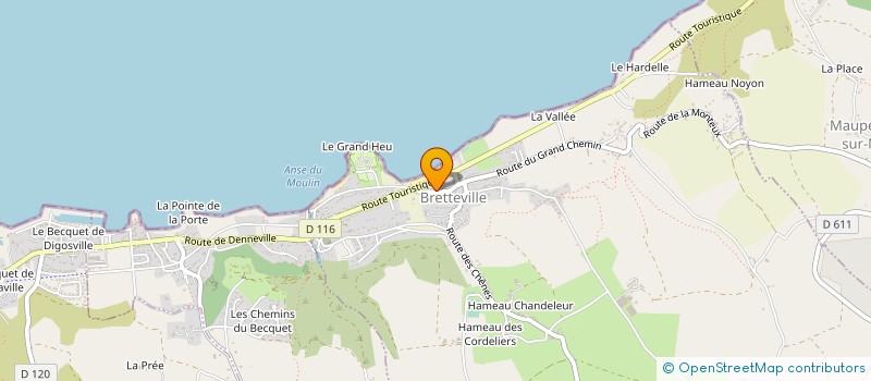 localisation de l'entreprise LA BELLE MER  BRETTEVILLE