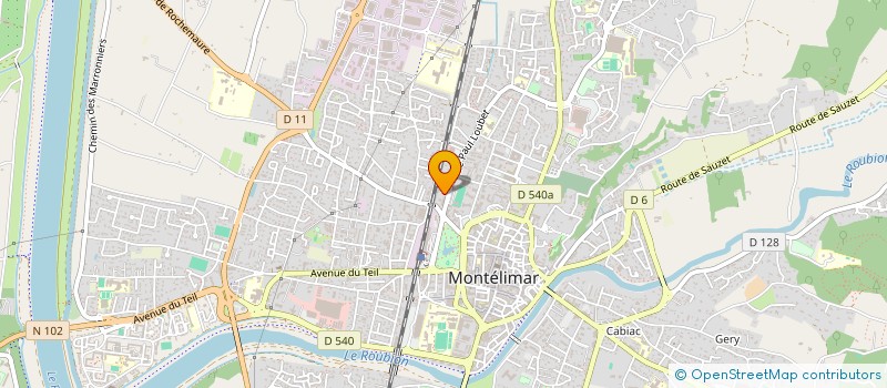 localisation de l'entreprise LA BELLE MEUNIERE  MONTELIMAR